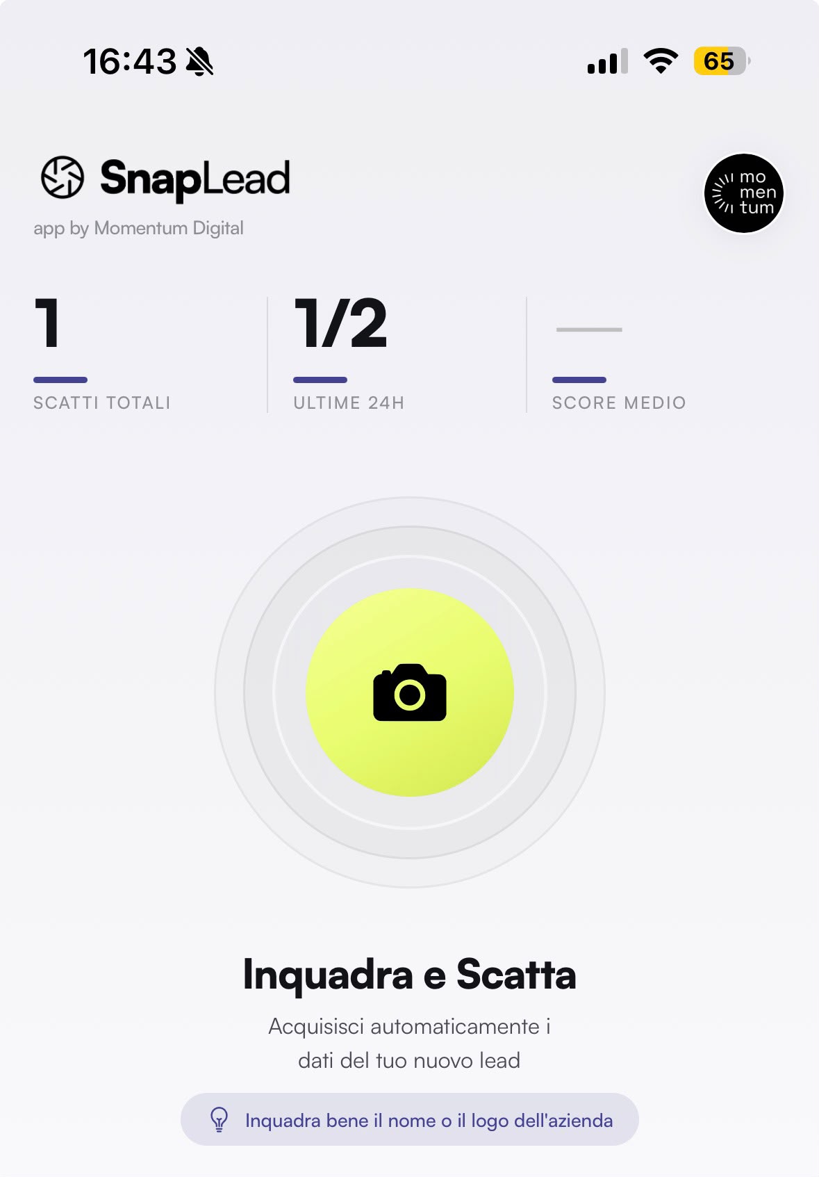 SnapLead app